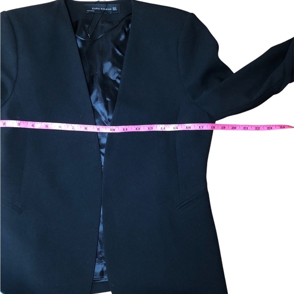 Zara long bell sleeve open front blazer size S - Picture 9 of 10